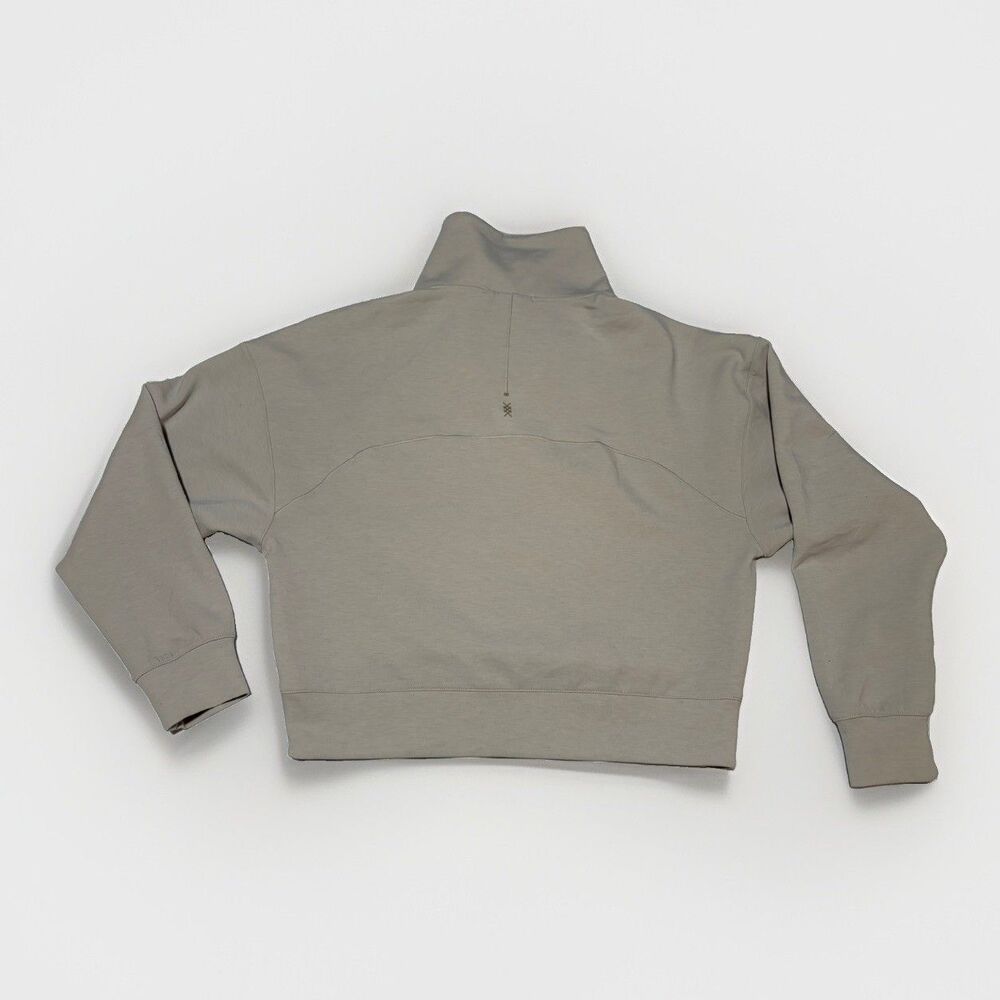 RHONE Womens DreamGlow  1/2 Zip Pullover Sweatshiet Sand Beige Medium - Picture 5 of 6